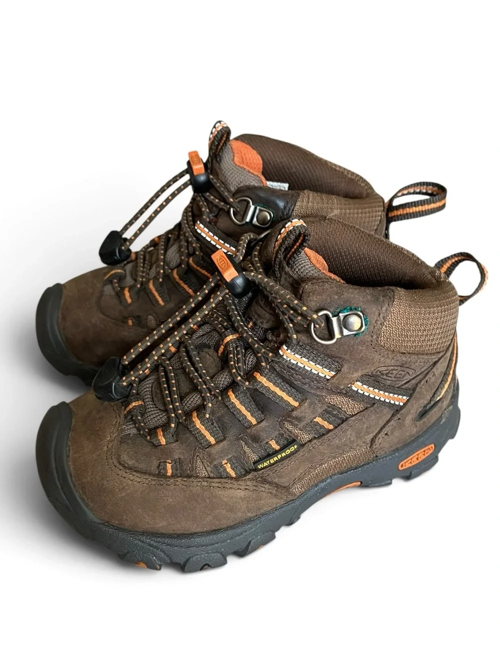 KEEN Alamosa Waterproof Mid Hiking Boots Brown Little Kid 9
